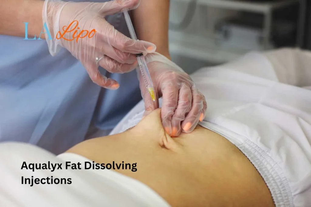 woman having fat dissolving injections Southgate in the stomach