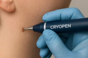 Person receiving skin tag removal Southgate